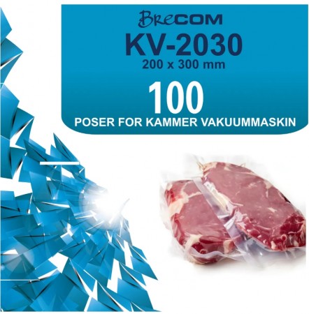 Poser til kammervakuum maskin 100 stk. i pakke str. 200x300mm