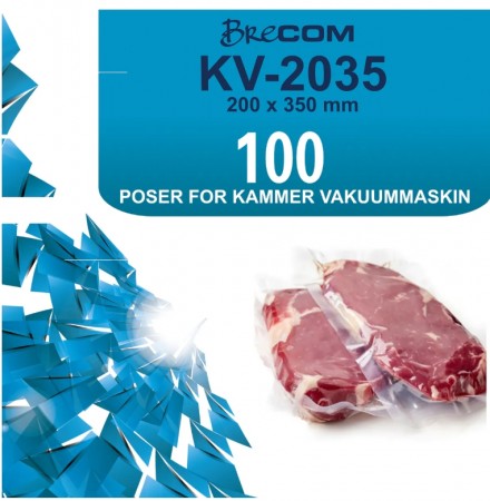 Poser til kammervakuum maskin 100 stk. i pakke str. 200x350mm