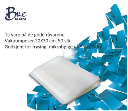 Brecom Pose Vakuum (20 X 30 cm) 50 stk.