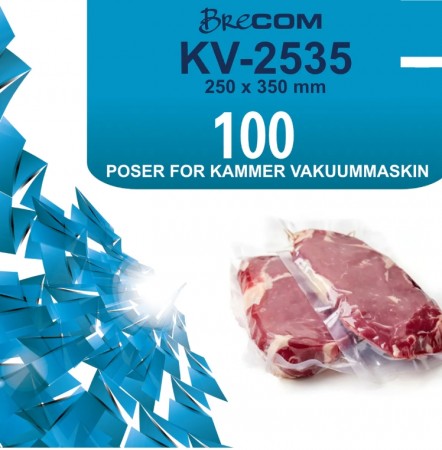 Poser til kammervakuum maskin 100 stk. i pakke str. 250x350mm.
